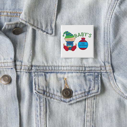 Weihnachts-Elf-Hemden und Geschenke Button (Beispiel)