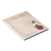 Weihnachts-Elf im Ornament Notizblock (angewinkelt)