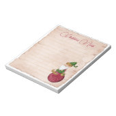 Weihnachts-Elf im Ornament Notizblock (Rotiert)