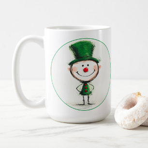 Weihnachts-Elf-Kaffee-Tasse lächeln Kaffeetasse