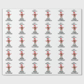 Weihnachts-Elf kann ich dir helfen, glücklichen We Geschenkpapier (Flach)