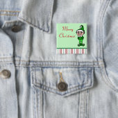 Weihnachts-Elf-Knopf Button (Beispiel)
