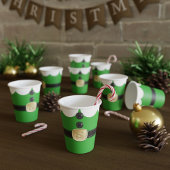 Weihnachts-Elf-Kostüm-Feiertage-Papier Cups Pappbecher