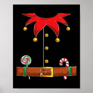 Weihnachts-Elf Kostüm Spaß Elf Anzug Weihnachten M Poster