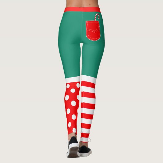 Weihnachts-Elf-Leggings Leggings (Rückseite)