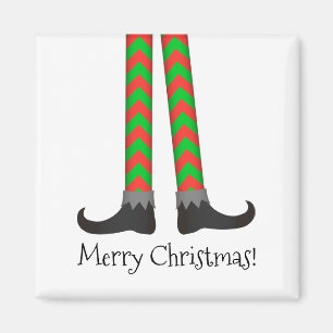 Weihnachts-Elf-Legs-Magnet - Zickzack Kostüme Magnet