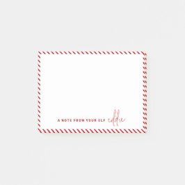 Weihnachts-Elf-Nachricht Eine Nachricht von Ihrem  Post-it Klebezettel