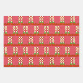 Weihnachts-Elf Niedlicher Spaß Grafik Geschenkpapier Set (Vorderseite 2)