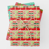 Weihnachts-Elf Niedlicher Spaß Grafik Geschenkpapier Set (Beispiel)