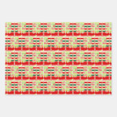 Weihnachts-Elf Niedlicher Spaß Grafik Geschenkpapier Set (Vorderseite)