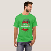 Weihnachts Elf Pajama Ich bin Assistentin E T-Shirt (Vorne ganz)