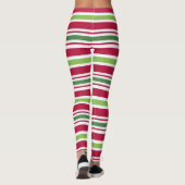 Weihnachts-Elf-Party Holiday Candy Strip Leggings (Rückseite)