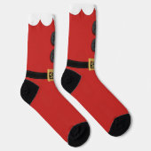 Weihnachts-Elf Red Naughty und Nice Holiday Socks Socken (Rechts)