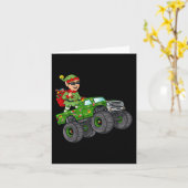 Weihnachts Elf Reitmonster Truck Boys Kinder Famil Karte (Gelbe Blume)