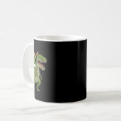 Weihnachts Elf Riding Dinosaur T Rex Boys Kinder S Kaffeetasse (Vorderseite Links)
