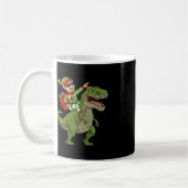 Weihnachts Elf Riding Dinosaur T Rex Boys Kinder S Kaffeetasse (Links)