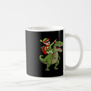 Weihnachts Elf Riding Dinosaur T Rex Boys Kinder S Kaffeetasse