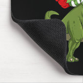 Weihnachts Elf Riding Dinosaur T Rex Boys Kinder S Mousepad (Ecke)