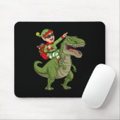 Weihnachts Elf Riding Dinosaur T Rex Boys Kinder S Mousepad (Mit Mouse)