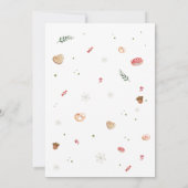 Weihnachts-Elf Rückgabe Ich bin zurück Letter Card Einladung (Rückseite)