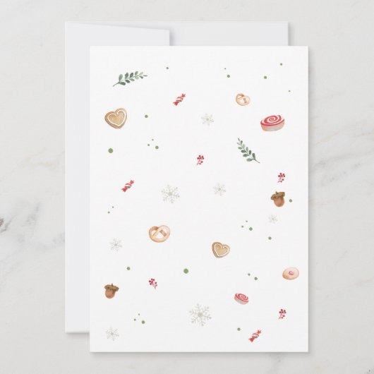 Weihnachts-Elf Rückgabe Ich bin zurück Letter Card Einladung (Rückseite)