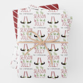 Weihnachts-Elf-Saison wird JOLLY Personalisiert Geschenkpapier Set (Beispiel)