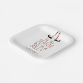 Weihnachts-Elf-Saison wird JOLLY Personalisiert Pa Pappteller (Gewinkelt)