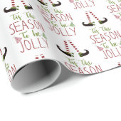 Weihnachts-Elf-Saison wird JOLLY sein Geschenkpapier (Rolleneckpunkt)