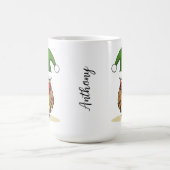 Weihnachts-Elf-Schüssel mit Gegenwart Kaffeetasse (Mittel)
