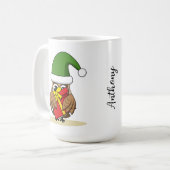 Weihnachts-Elf-Schüssel mit Gegenwart Kaffeetasse (Vorderseite Links)
