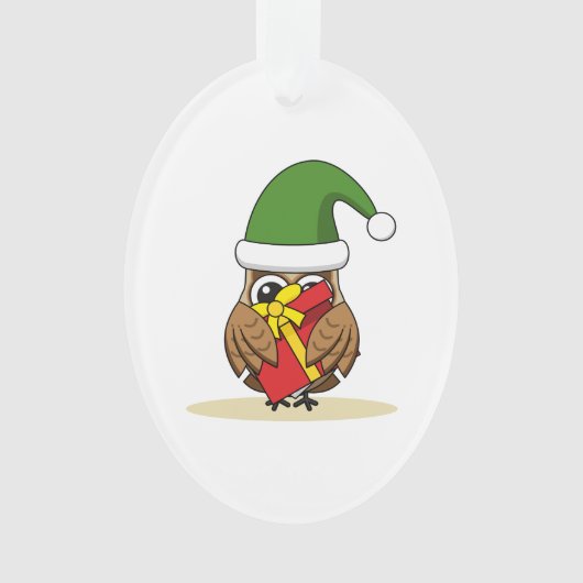 Weihnachts-Elf-Schüssel mit Gegenwart Ornament (Vorderseite)