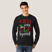 Weihnachts-Elf-Squad Erste Klasse Lehrer Top (Vorne ganz)