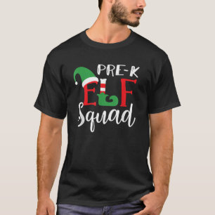 Weihnachts-Elf-Squad Pre-K-Lehrer Top T-Shirt