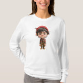 Weihnachts-Elf-T-Shirt der Frauen T-Shirt (Vorderseite)