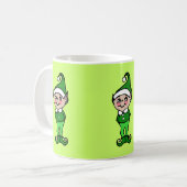 Weihnachts-Elf-Tasse Kaffeetasse (Vorderseite Links)