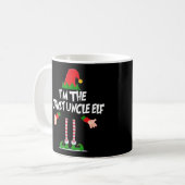 Weihnachts Elf Tshirt Ich bin der verrückte Onkel  Kaffeetasse (Vorderseite Links)