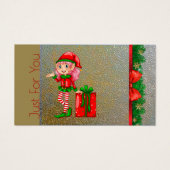 Weihnachts-Elf-Weihnachtsgeschenkkarte nur für Sie (Vorderseite)