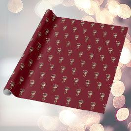 Weihnachts-Elf-Wrapping Paper Geschenkpapier