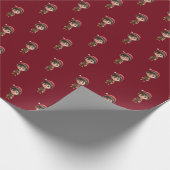 Weihnachts-Elf-Wrapping Paper Geschenkpapier (Ecke)