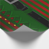 Weihnachts-Elf Wrapping Paper Niedlich Elf Geschen Geschenkpapier (Ecke)