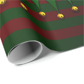 Weihnachts-Elf Wrapping Paper Niedlich Elf Geschen Geschenkpapier (Rolleneckpunkt)