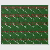 Weihnachts-Elf Wrapping Paper Niedlich Elf Geschen Geschenkpapier (Flach)