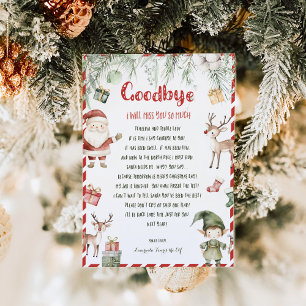Weihnachts-Elfen-Abschiedsbrief-Einladung für Kind Einladung