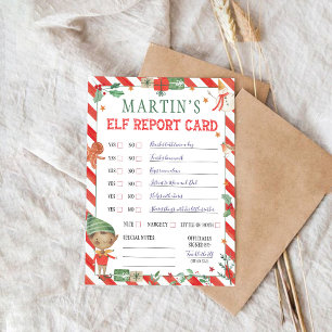 Weihnachts-Elfen-Notenkarte Einladung