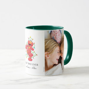 Weihnachts-Elmo Bester Papa - Foto Tasse