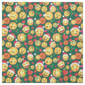 Weihnachts Emoji Print Fabric Stoff (Muster)