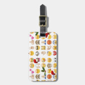 Weihnachts-Emojis Gepäckanhänger (Vorderseite vertikal)