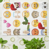 Weihnachts-Emojis Handtuch (Gefaltet)