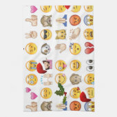 Weihnachts-Emojis Handtuch (Vertikal)