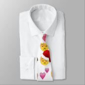 Weihnachts-Emojis Krawatte (Gebunden)